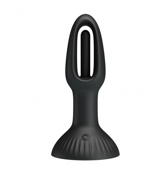 Pretty Love - Hubert Twisting Anal Plug (Chargeable - Black)